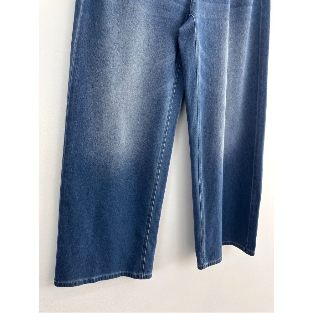 Halara Women’s Flex™ Asymmetric Low Rise Zipper Pockets Baggy Wide Leg Washed Ca - Picture 10 of 12
